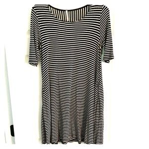 Black & White T-shirt Dress